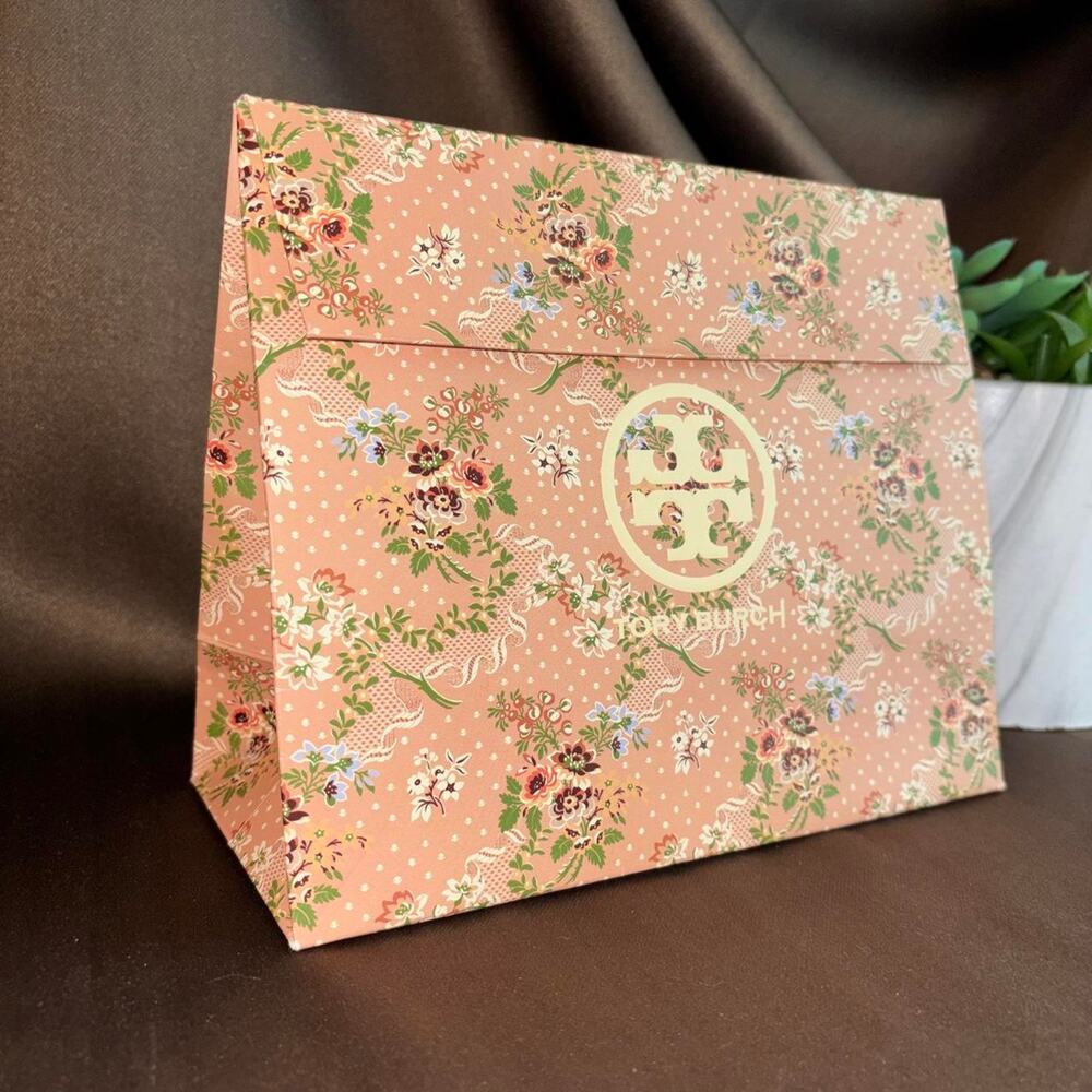 Tory burch floral gift bag / envelope new